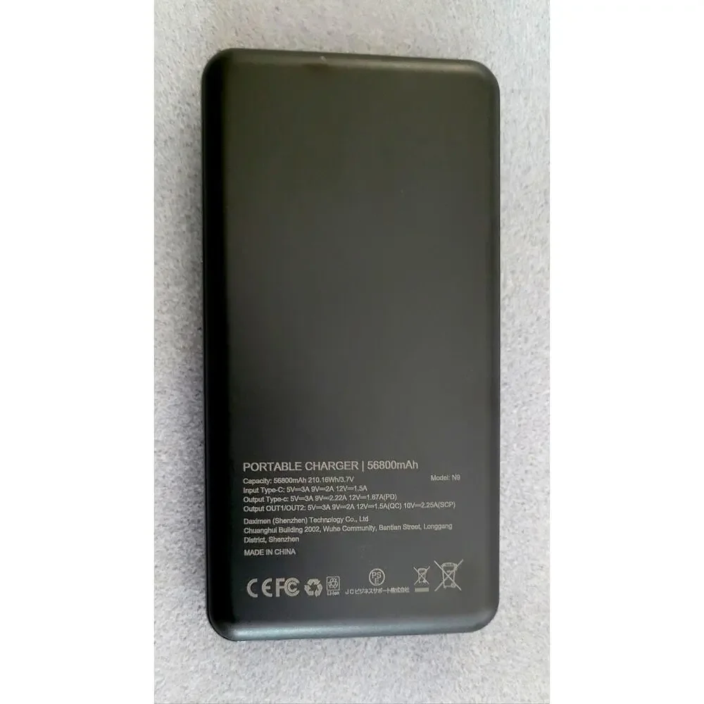 MOIHOSSO 56800mAh Portable Chgr/Power Bank-22.5W Fast Charge w/USB&C LED Display